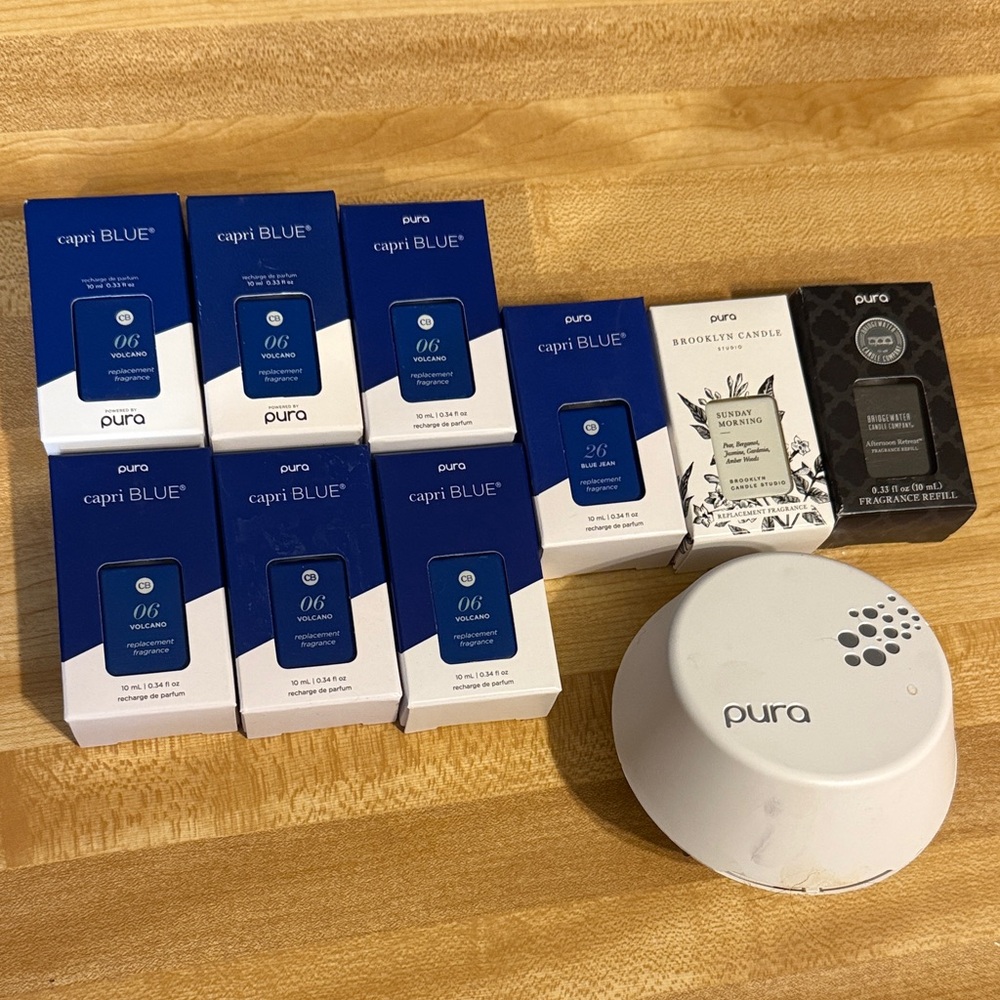 Pura Home Fragrance Set - Blue and White